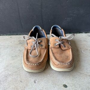Sperry Kids Tan Boat Shoes 1 M